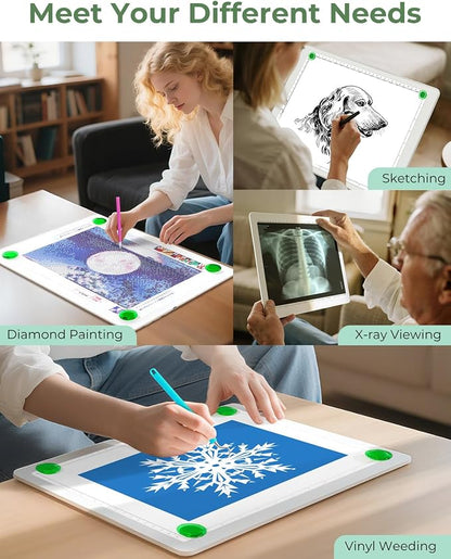 A3 Light Pad for Diamond Painting, Bawaslom Cordless Light Box for Tracing and - Image 7