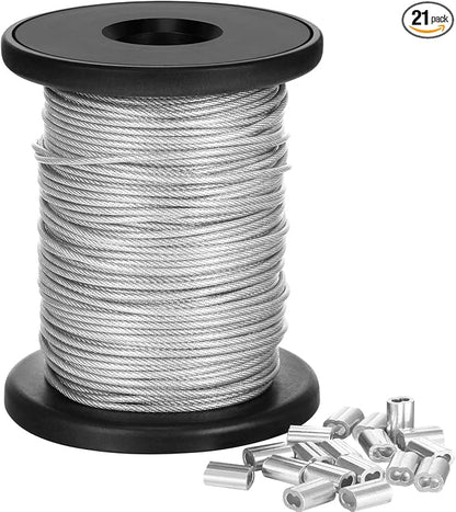 Chengu Vinyl Coated Picture Frame Hanging Wire, Stainless Steel Wire Spool by CHENGU