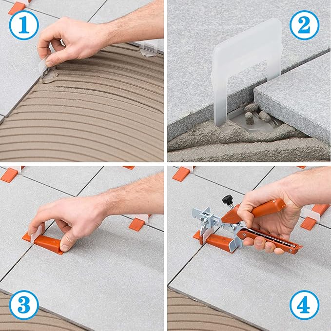 400 Pcs Reusable Tile Leveling System Wedges Suitable - Image 5