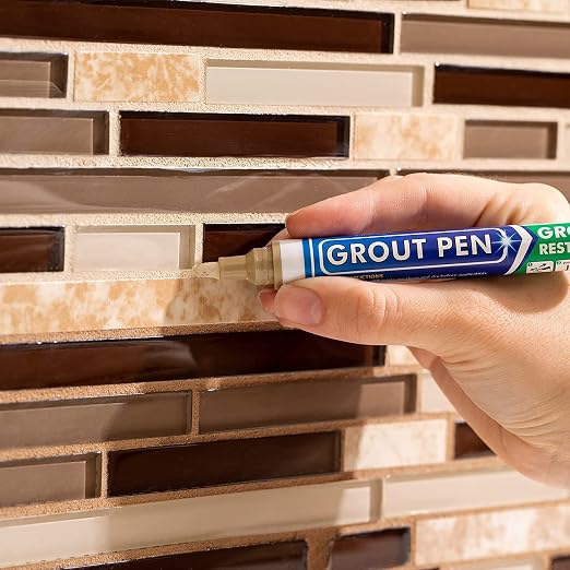 Grout Pen Beige Tile Paint Marker: Waterproof Grout Paint, Tile Grout Colorant - Image 7