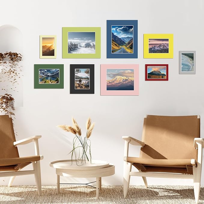 Egofine 14 Packs Picture Frame Mats, 8x10 Picture Mats - Image 7