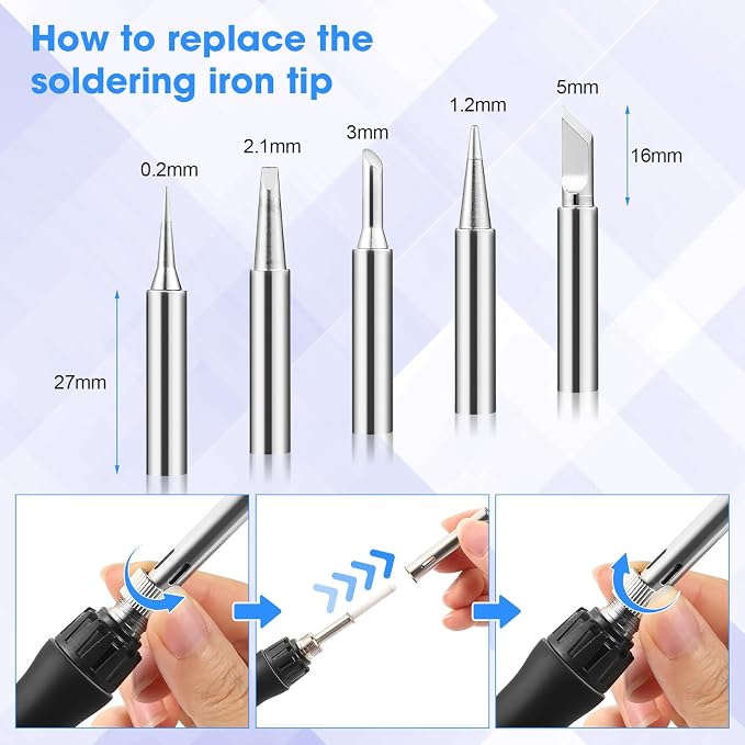 Soldering Iron Kit, 100W LED Digital Solder Gun kits - Image 3