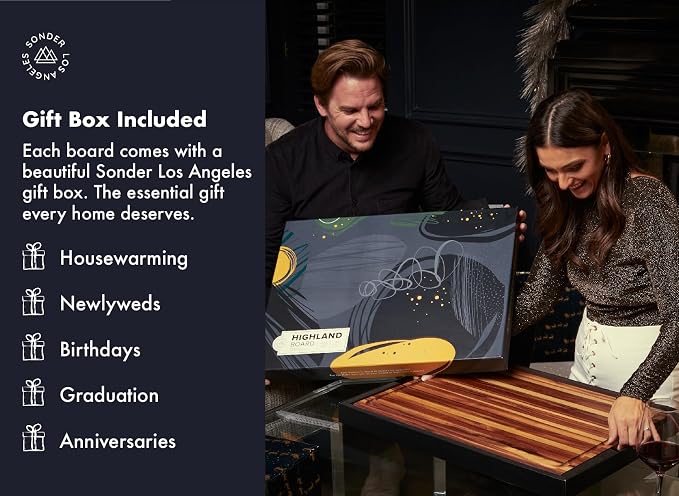 Sonder Los Angeles, XXL Thick Edge Grain Teak Wood Cutting Board - Image 6