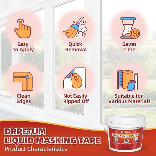 Masking Liquid Tape, Transparent Peelable Coating - Image 6