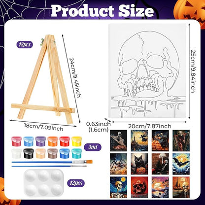 Zhanmai 12 Pack Pre Drawn Canvas - Image 2