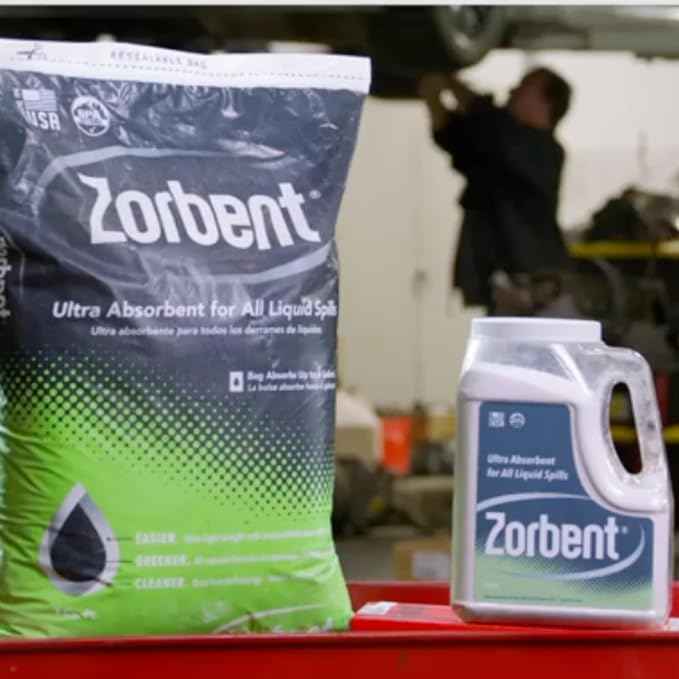 Zorbent Oil Spill Absorbent | 1 Cu Ft Bag Absorbs up to 6 Gallons of Liquid. - Image 9
