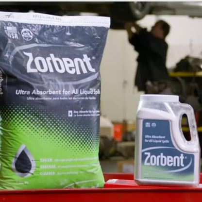 Zorbent Oil Spill Absorbent | 1 Cu Ft Bag Absorbs up to 6 Gallons of Liquid. - Image 9