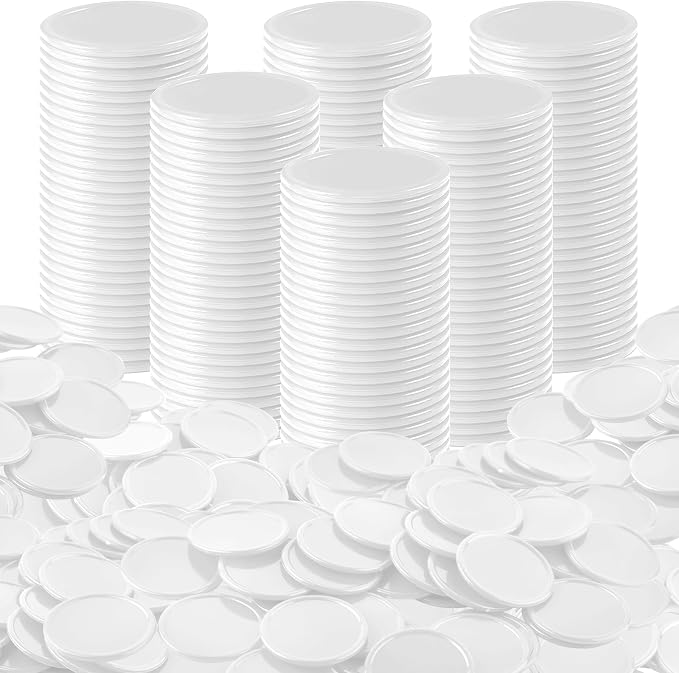 Coopay 600 Pieces Plastic Poker Chips Learning Counters Disks Bingo Chip by Coopay