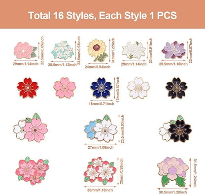 Mixed Enamel Pins for Backpacks, Beadthoven Cute Enamel Brooch Pins Set - Image 4