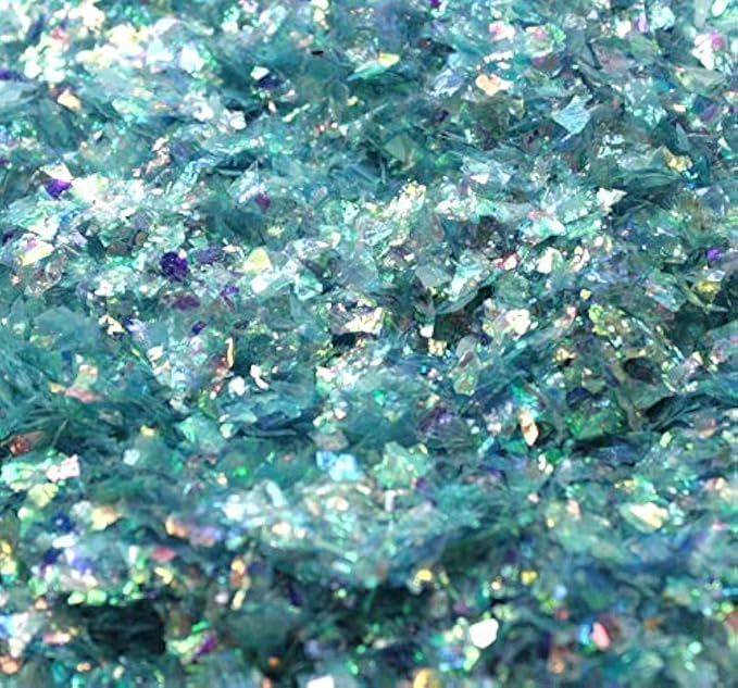 Blue Flitter Iridescent Ice Glitter Flakes by MeyerImports