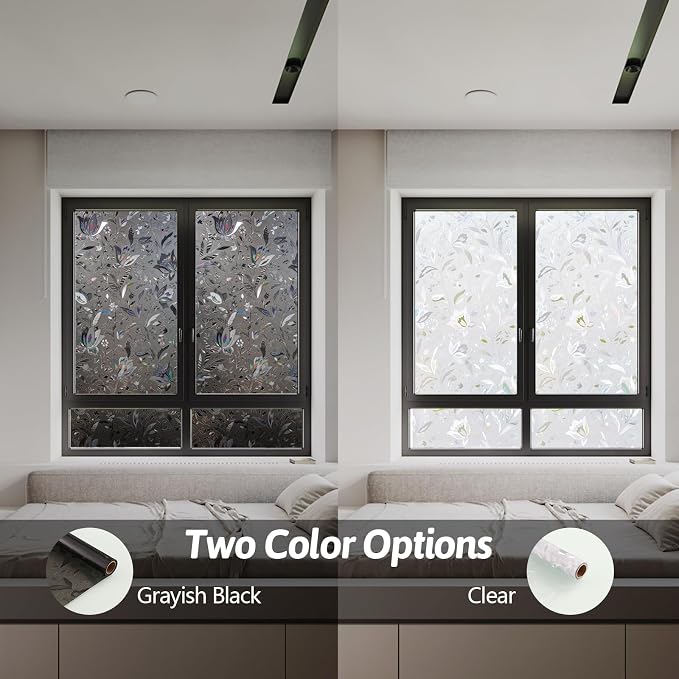 NINETREX Window Privacy Film, Decorative Window Film Frosted, Stained Glass - Image 5