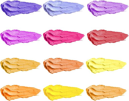 qianshan Soft Oil Pastels Set of 12 Colors, Non Toxic, Soft Texture Vibrant and - Image 2