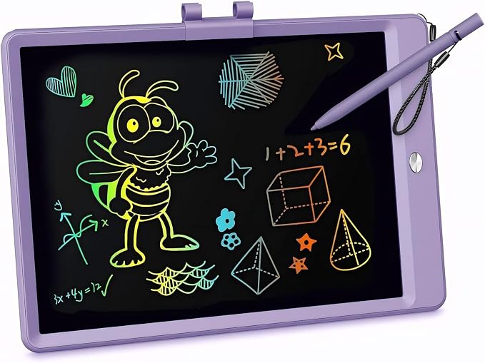 KOKODI LCD Writing Tablet, 10 Inch Colorful Toddler Doodle Board Drawing Tablet by WhereKidsLearnThroughPlay