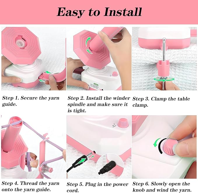 Zjyufy Yarn Winder Electric Yarn Ball Winder - Image 6