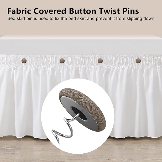 Linen Fabric-Covered Twist Pins - Image 4