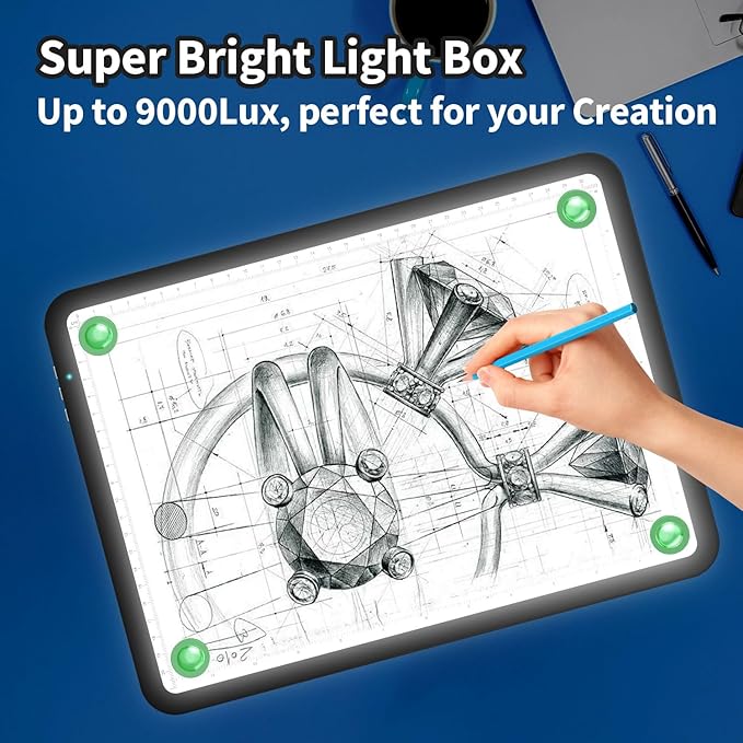 Zocelight Rechargeable A4 Tracing Light Box - Image 2
