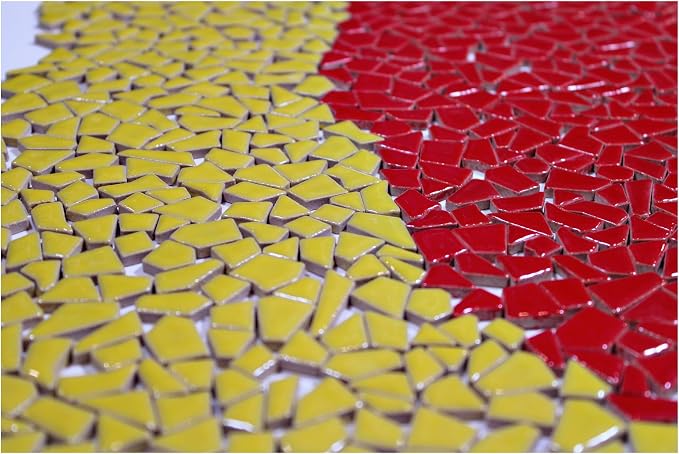 Ceramic Mosaic Tiles for Crafts & Art Projects 200 Grams Vibrant Colors Pieces - Image 4