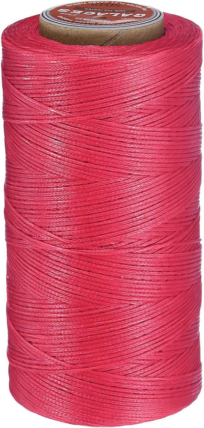 uxcell Flat Leather Sewing Waxed Thread, 270m / 295 Yards Polyester Wax String by uxcell