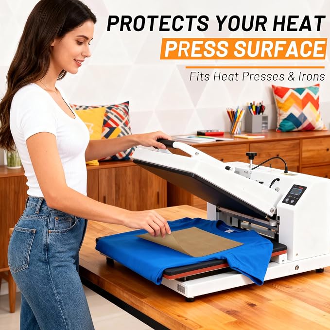 Svaldo Teflon Sheets for Heat Press 16x24, 10 Pack, Heat Press Paper for T - Image 6