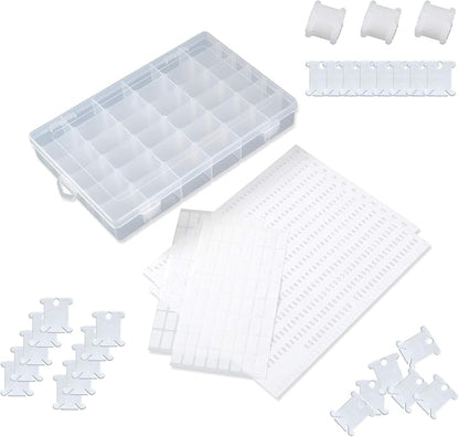 120 Pieces Plastic Floss Bobbins by SympabasicSouffahouse