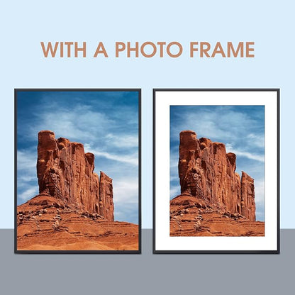 HOTUO 10 Pack Acid Free White Picture Frame Mats, Pre-Cut 11x14 Picture Mats - Image 5