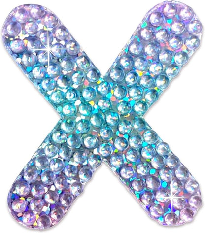 StickerBeans® Rhinestone Alphabet Letter Sticker X by StickerBeans