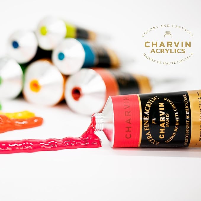 Charvin Extra Fine Professional Acrylic Paint Set - Image 3