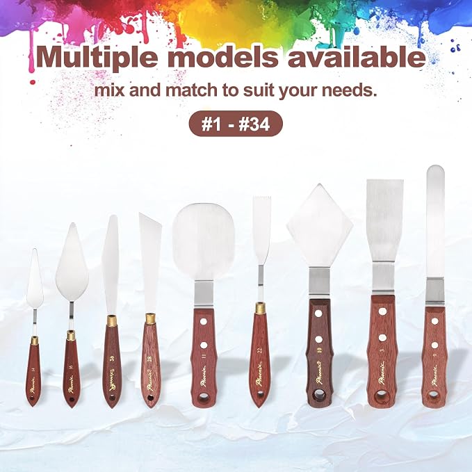MECCANIXITY Pack of 1 Palette Knife No.14, 9.1" Long Palette Knives - Image 5