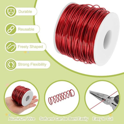 MECCANIXITY 15 Gauge Anodized Aluminum Craft Wire Bendable Bonsai Training Wire - Image 3