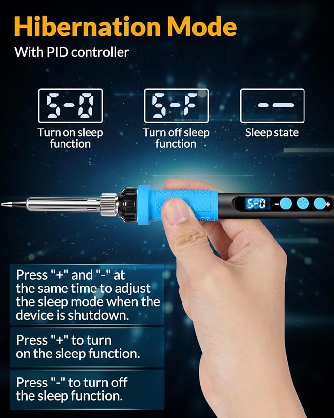 Soldering Iron Kit, 100W High Power Soldering Iron, Fast Heating, Digital - Image 5