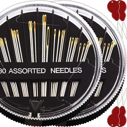 60 Pack, Premium Sewing Needles by JollMono