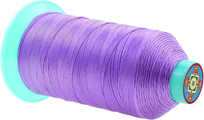 Mandala Crafts Bonded Nylon Thread Lilac Heavy Duty Sewing Threads - Image 2