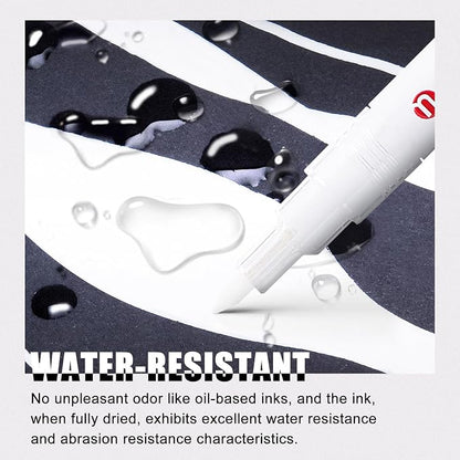 White, Permanent Acrylic Ink for Rock, Pens for DIY Crafts, Art & Fine Detailing - Image 5