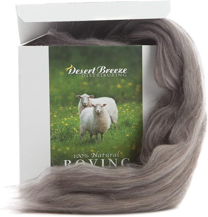 Desert Breeze Distributing – 100% Natural Merino Wool Roving, Wool by DesertBreezeDistributing