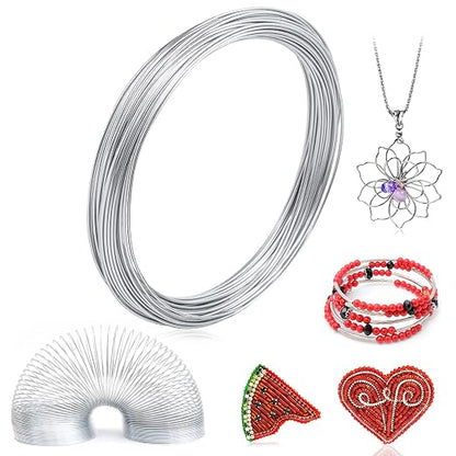 18 Gauge Aluminum Wire for Crafting - 52 Ft Bendable Sculpting Wire by Cruzix