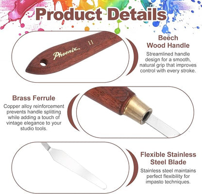 MECCANIXITY Pack of 1 Palette Knife No.11, 8.5" Long Palette Knives - Image 3