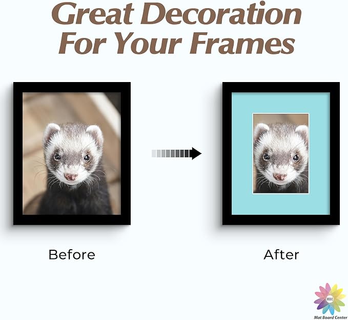 Mat Board Center, 8x10 Mixed Colors White Core Picture Mats Mattes Matting - Image 7