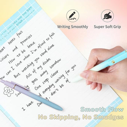 12 Pcs Gel Pens 0.5mm Quick Dry Black Ink Pens Fine Point Smooth Writing Pens - Image 5