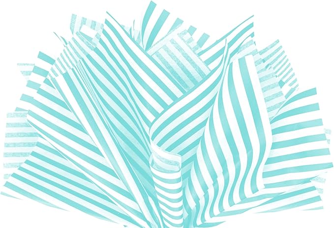 Flexicore Packaging Azure Pin Stripe Print Gift Wrap Tissue Paper Size: 15 Inch by FlexicorePackaging