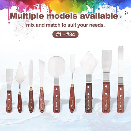 MECCANIXITY Pack of 1 Large Palette Knife No.3, 9.3" Long Palette Knives - Image 5
