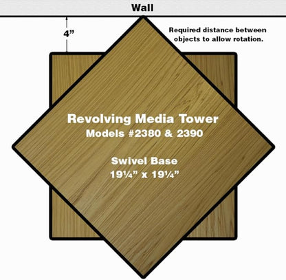 Venture Horizon Revolving Media Tower 1000 White - Image 5