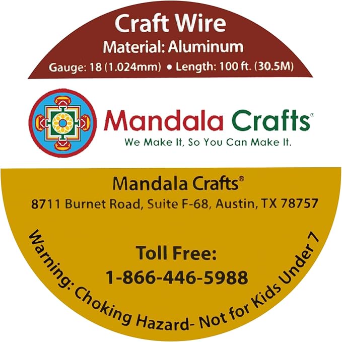 Mandala Crafts 18 Gauge Anodized Aluminum Craft Wire - Image 3