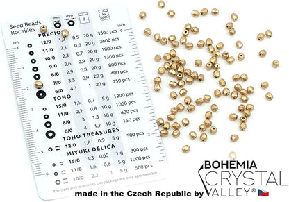 100 pcs Faceted Fire Polished Pressed Czech Glass Beads 3mm, Aztec Pale Gold - Image 2