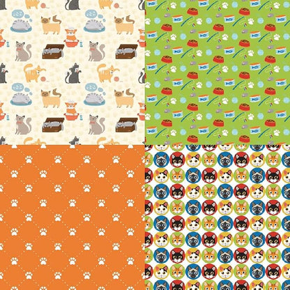 Cat Scrapbook Paper Pad:Cute Pet-Inspired Craft Paper Sheets, Decorative Kitten - Image 2