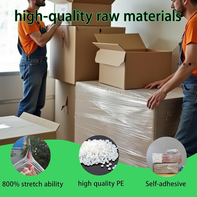 Mini Clear Stretch Wrap Film roll, 4 Packs - Image 3