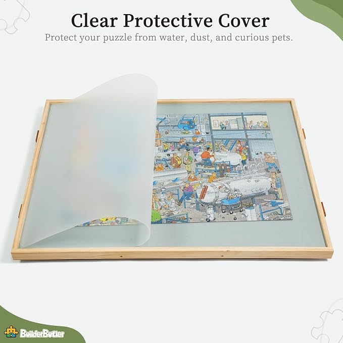 1500 Pieces 2-in-1 Tilting & Rotating Puzzle Board, Portable Puzzle Table - Image 5