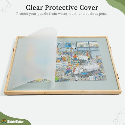 1500 Pieces 2-in-1 Tilting & Rotating Puzzle Board, Portable Puzzle Table - Image 5