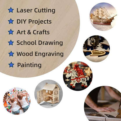 3mm 1/8" x 12" x 18" Baltic Birch Plywood, Laser Cutting & Engraving, - Image 5