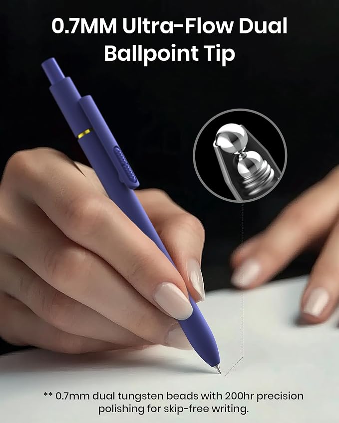 8 Pcs Gel Ink Pens, 0.7mm Fine Point - Image 2