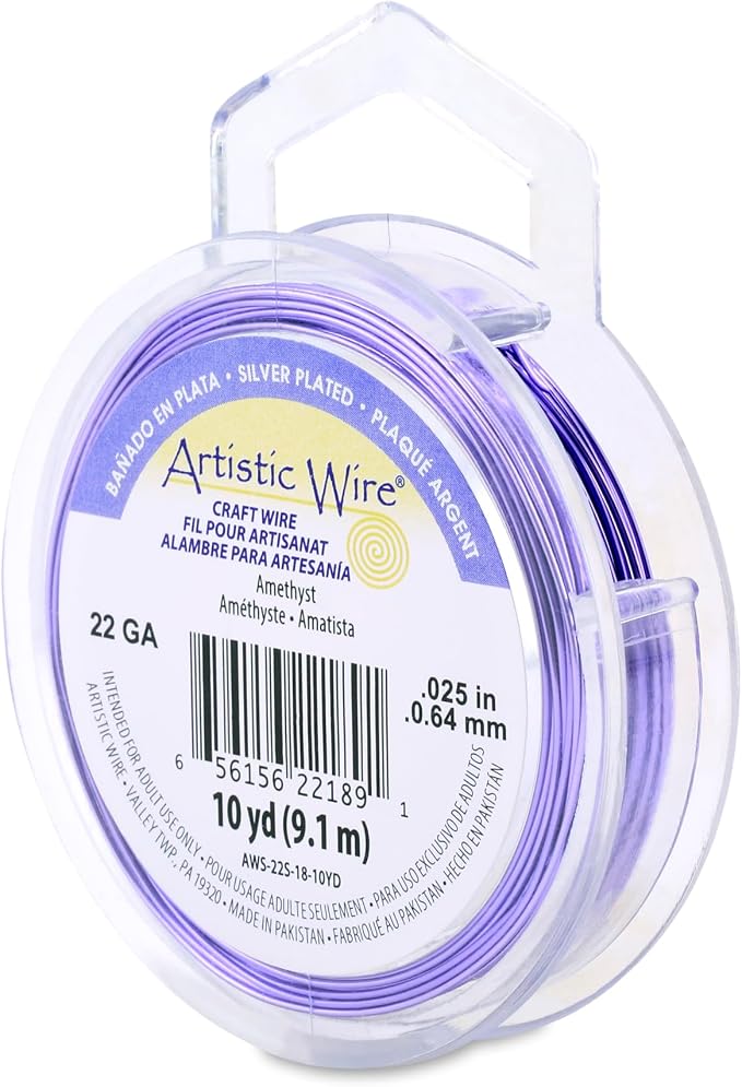 Artistic Wire, 22 Gauge Silver Plated Tarnish Resistant Colored Copper Craft by ArtisticWire
